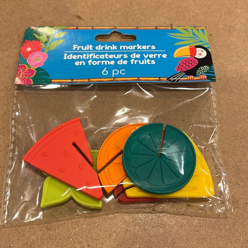Fruit Drink Markers (6)